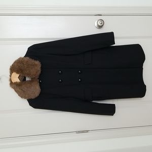 Banana Republic Double Breasted Black Pea Coat